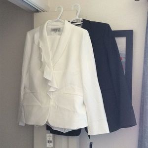 White Tahari pantsuit